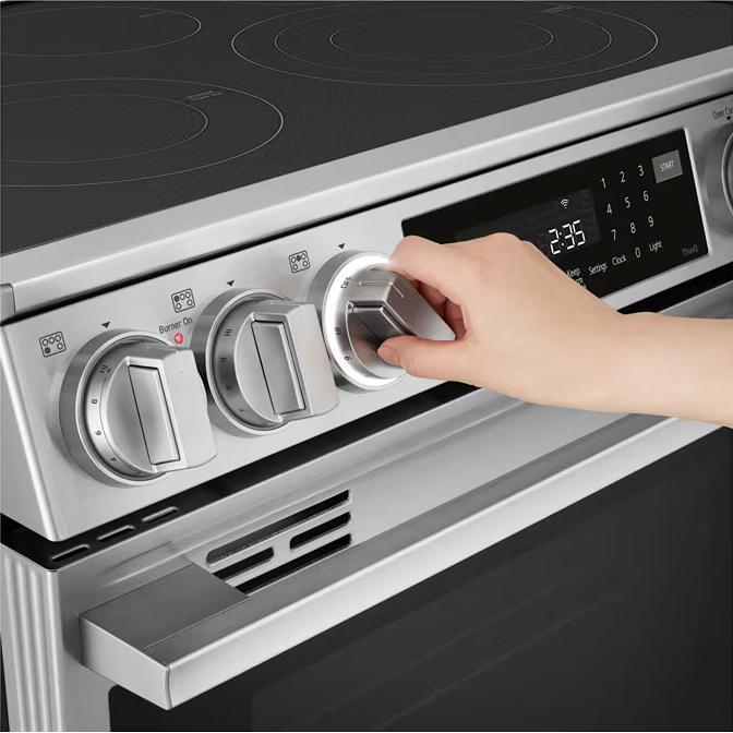 LG 30-inch Slide-In Electric Range with Air Fry LSEL6337XE - Image 8