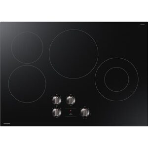 Samsung 30-inch Built-in Electric Cooktop with Knob Controls NZ30FG5332RKAA