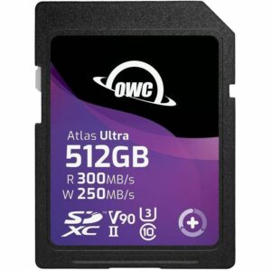 OWC 512GB Atlas Ultra SDXC UHS-II V90 Memory Card OWCSDV90U0512
