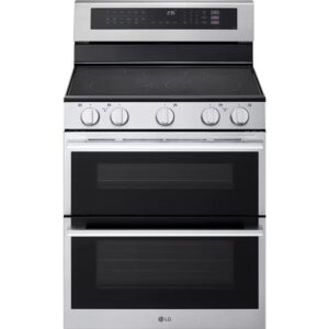 LG 30-inch, 7.3 cu. ft. Smart Electric Double Oven Freestanding Range with ProBake Convection® LDEL7324YE