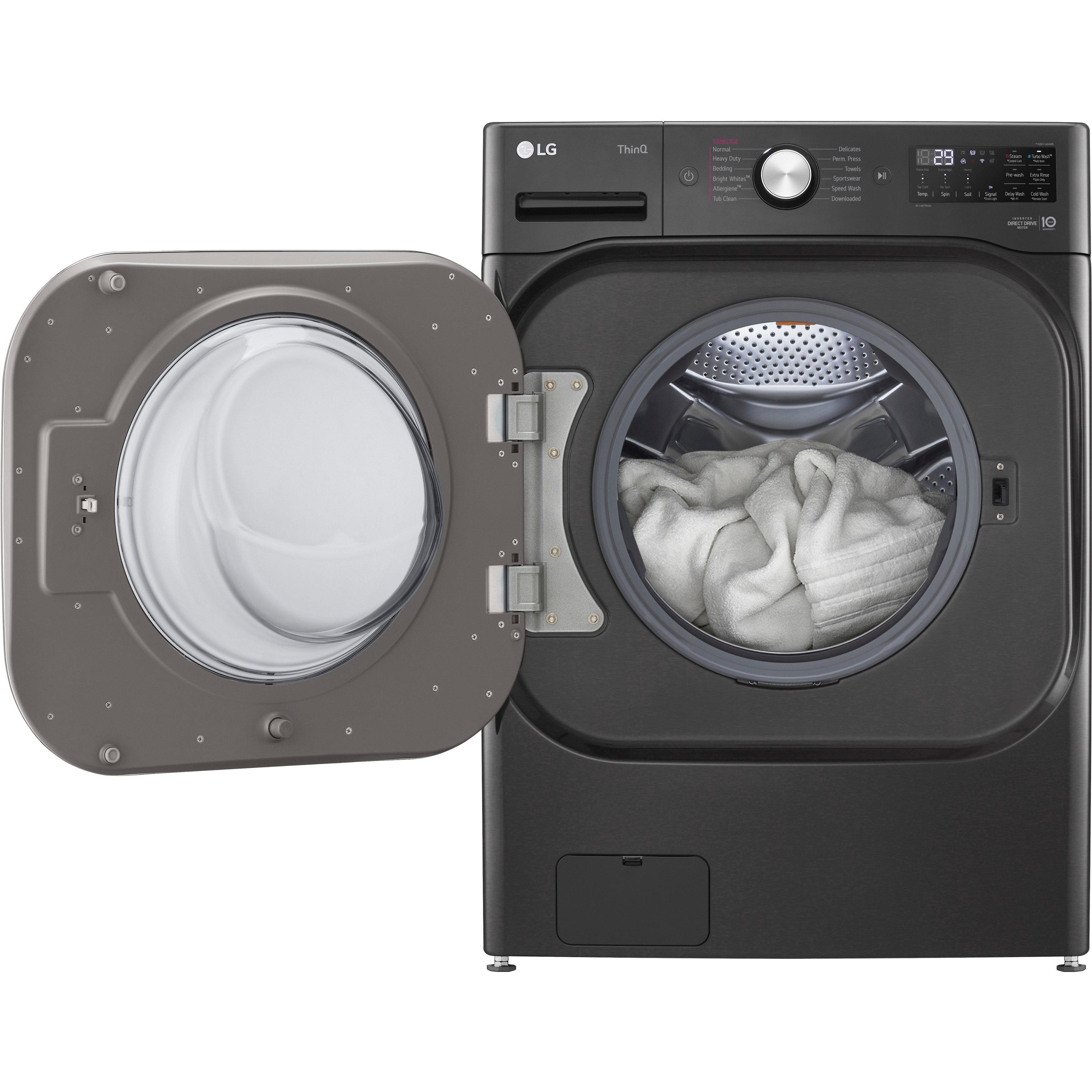 LG 5.2 cu. ft. Smart Front Load Washer with Wi-Fi Enabled WM8900HBA - Image 3