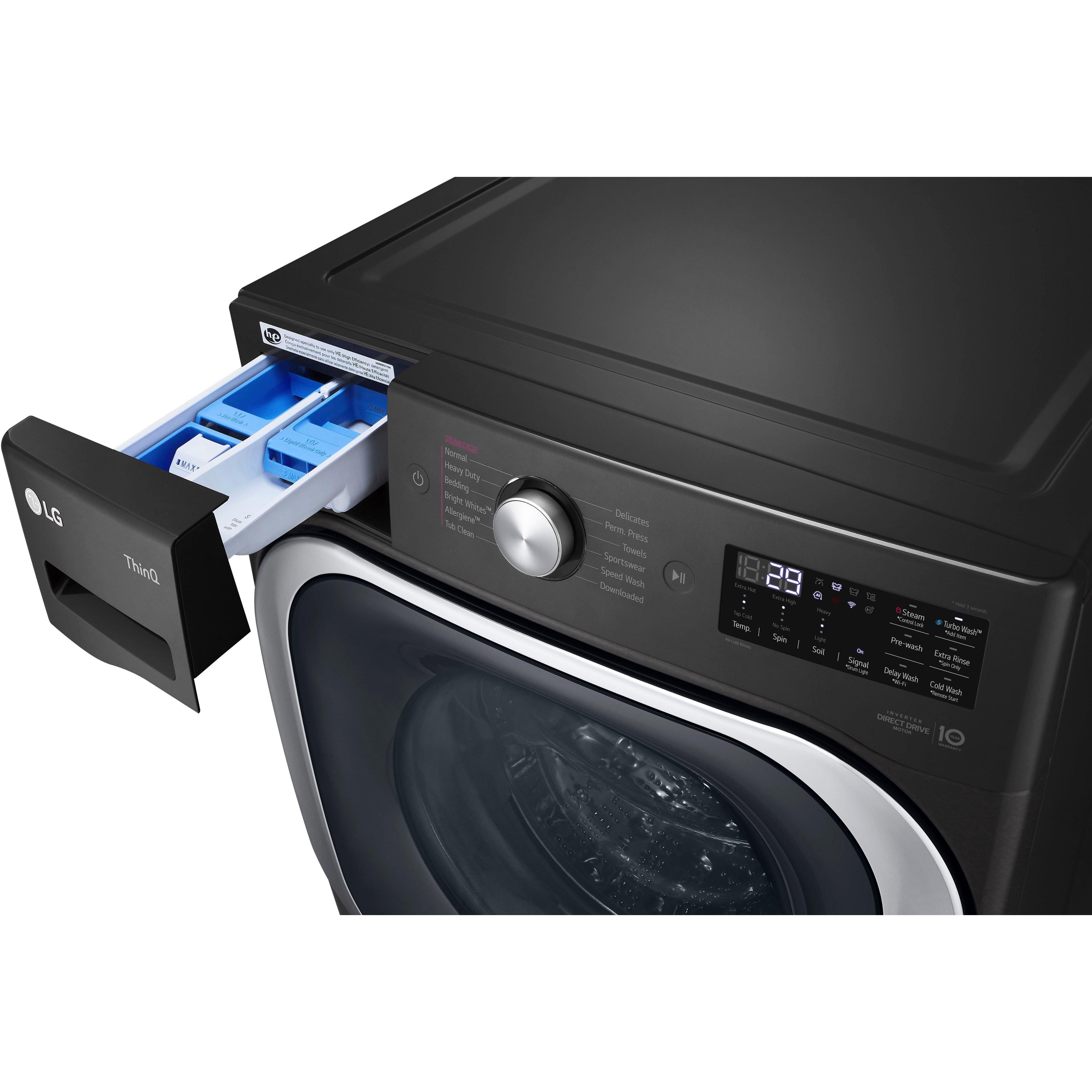 LG 5.2 cu. ft. Smart Front Load Washer with Wi-Fi Enabled WM8900HBA - Image 8
