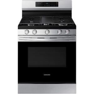 Samsung 30-inch Freestanding Gas Range with Wi-Fi Connect NX60A6311SS/AA
