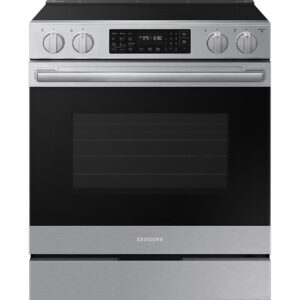 Samsung 30-inch Slide-in Electric Range with Wi-Fi NSE80H63SRAA