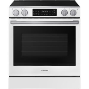 Samsung 30-inch Slide-in Electric Range with Wi-Fi NSE80H63SWAA
