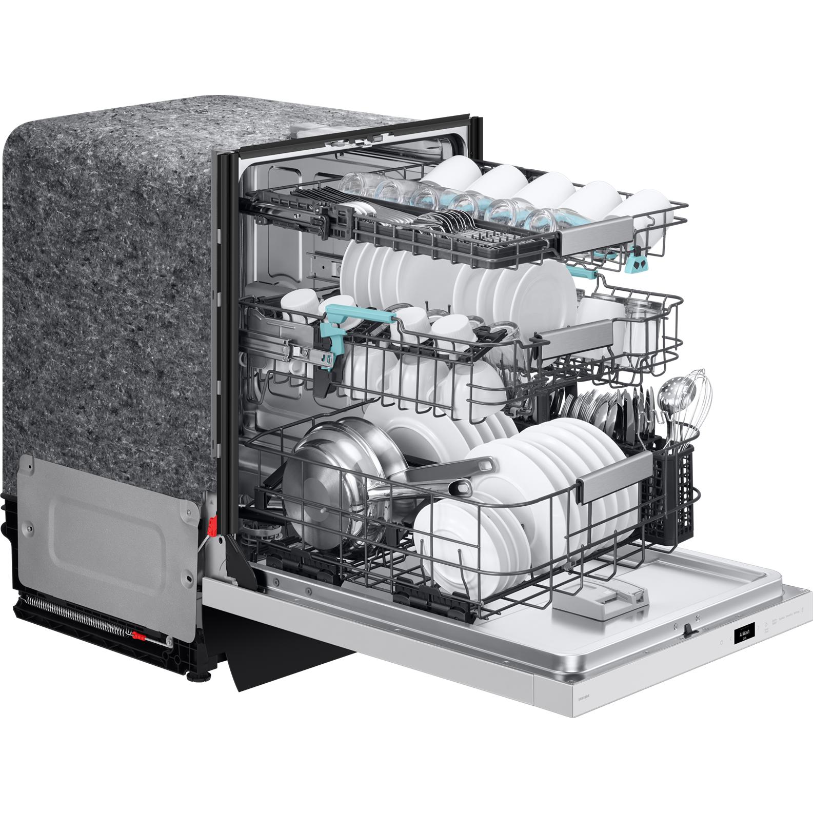Samsung Bespoke Built-In Dishwasher with Third Rack and AI Wash DW90F89T0U12AA - Image 5