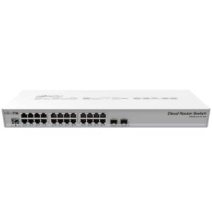MikroTik CRS326-24G-2S+RM 24-Port Gigabit Ethernet Switch with 2x 10G SFP+ Dual Boot SwOS RouterOS