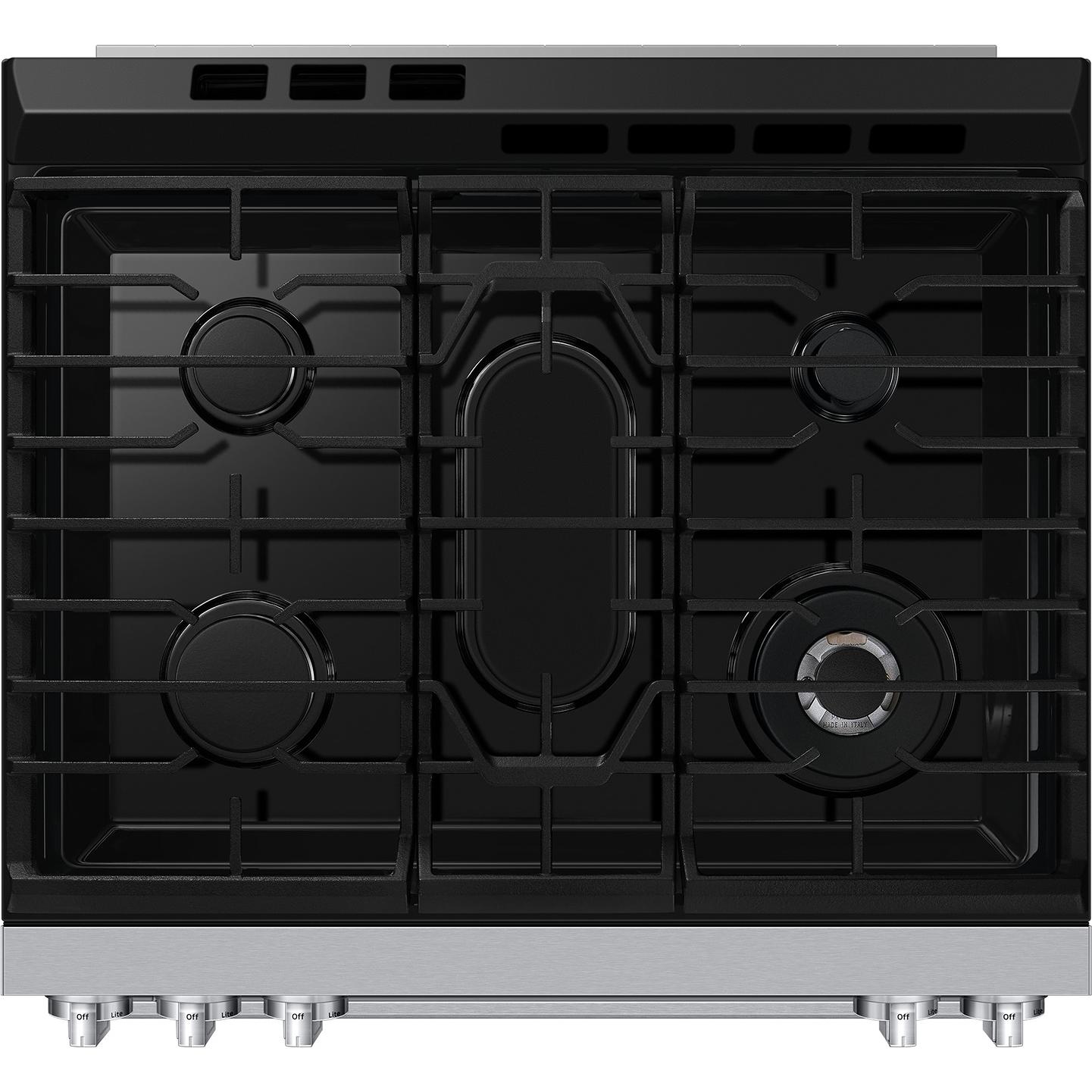 Samsung 30-inch, 6.0 cu. ft. Slide-in Gas Range with True Convection Technology NSG90H60DRAA - Image 3