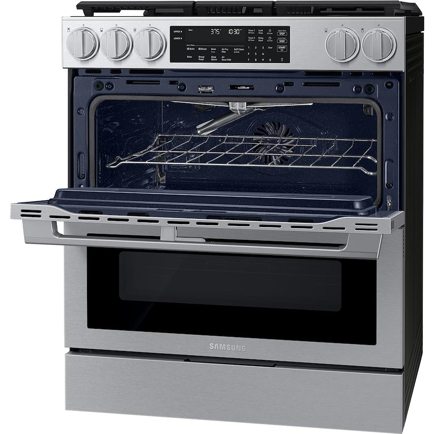 Samsung 30-inch, 6.0 cu. ft. Slide-in Gas Range with True Convection Technology NSG90H60DRAA - Image 5
