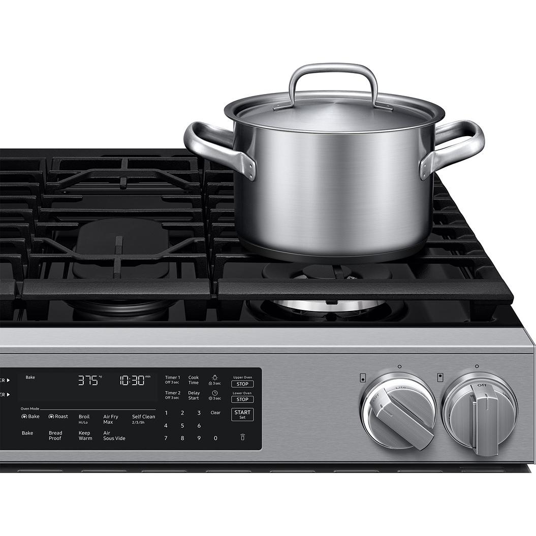Samsung 30-inch, 6.0 cu. ft. Slide-in Gas Range with True Convection Technology NSG90H60DRAA - Image 6