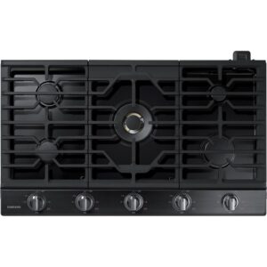 Samsung 36-inch Built-in Gas Cooktop with Wi-Fi and Bluetooth Connected NA36N7755TG/AA