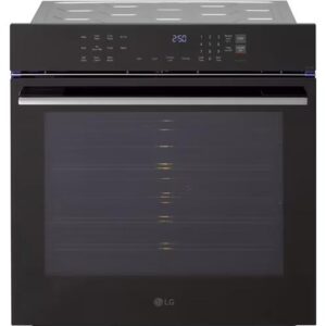 LG 3.0 cu. ft. Smart Compact Wall Oven with True Convection and Air Fry WSED3023B