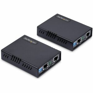StarTech.com VDSL2 Ethernet Extender Kit over Single Pair Wire, Up to 0.6mi (1km) LAN Repeater over RJ11/CAT5e/CAT6, Replaces 110VDSLEXT VDSL-LAN-EXTENDER-1G