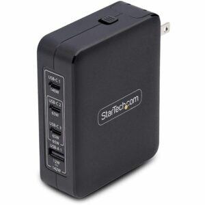 StarTech.com 140W USB-C Wall Charger, 3x USB-C/1x USB-A, PD 3.1 International GaN Power Adapter for MacBook Pro/Max/Dell XPS/Inspiron 3114GCU-WALL-CHARGER