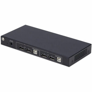 StarTech.com 2-Port Dual-Monitor DisplayPort KVM Switch with Dual View Video Matrix, 4K 60Hz, 4x USB Hub Ports, TAA Compliant P2ADD121D-KVM-SWITCH