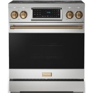 Thor Kitchen 30-inch Freestanding Electric Range with Tilt Panel RSE30-BRZ