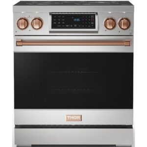 Thor Kitchen 30-inch Freestanding Electric Range with Tilt Panel RSE30-RSG