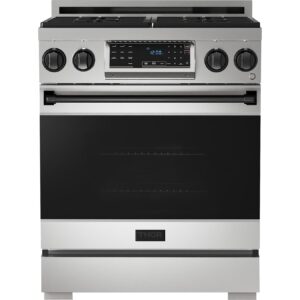 Thor Kitchen 30-inch Freestanding Gas Range with Tilt Panel RSG30-BLK