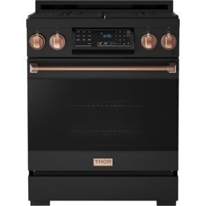 Thor Kitchen 30-inch Freestanding Gas Range with Tilt Panel RSG30B-RSG