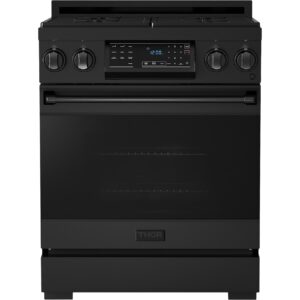 Thor Kitchen 30-inch Freestanding Gas Range with Tilt Panel RSG30BLP