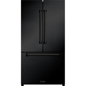 Thor Kitchen 36-inch, 20.3 cu. ft. Counter-Depth French 3-Door Refrigerator with Ice Maker RF3621CTD00
