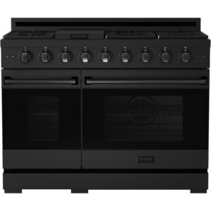 Thor Kitchen 48-inch Freestanding Gas Range with Convection Technology RSG48EBLP