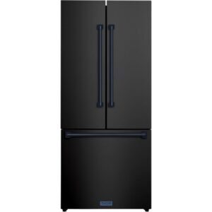 Thor Kitchen 30-inch, 17.7 cu. ft. Counter-Depth French 3-Door Refrigerator with Ice Maker RF3017FFD00-BLU
