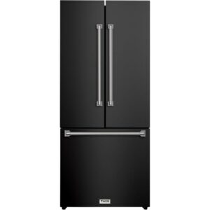 Thor Kitchen 30-inch, 17.7 cu. ft. Counter-Depth French 3-Door Refrigerator with Ice Maker RF3017FFD00-SS