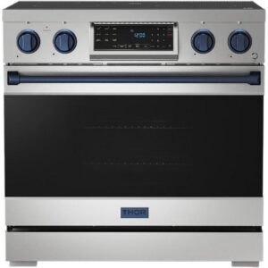 Thor Kitchen 36-inch Freestanding Electric Range with Tilt Panel RSE36-BLU