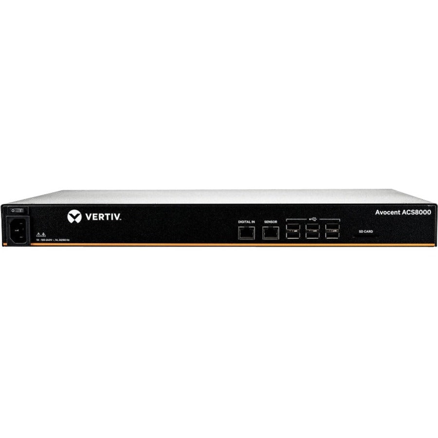 Vertiv Avocent 8-Port ACS8000 Console System with single AC Power Supply ACS8008SAC-400