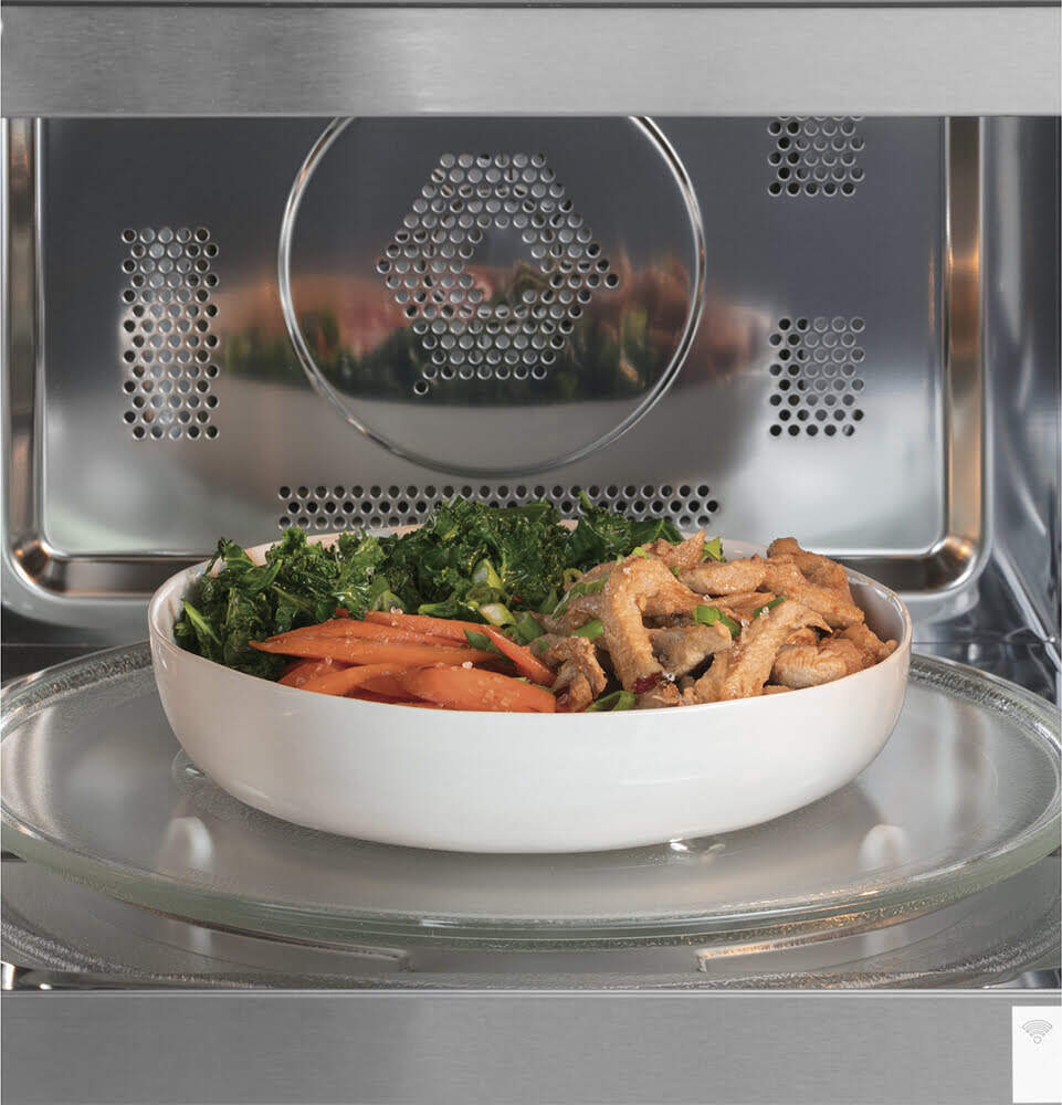 1.5 CuFt Smart 1000W Countertop Convection Microwave in Matte Black - Image 4