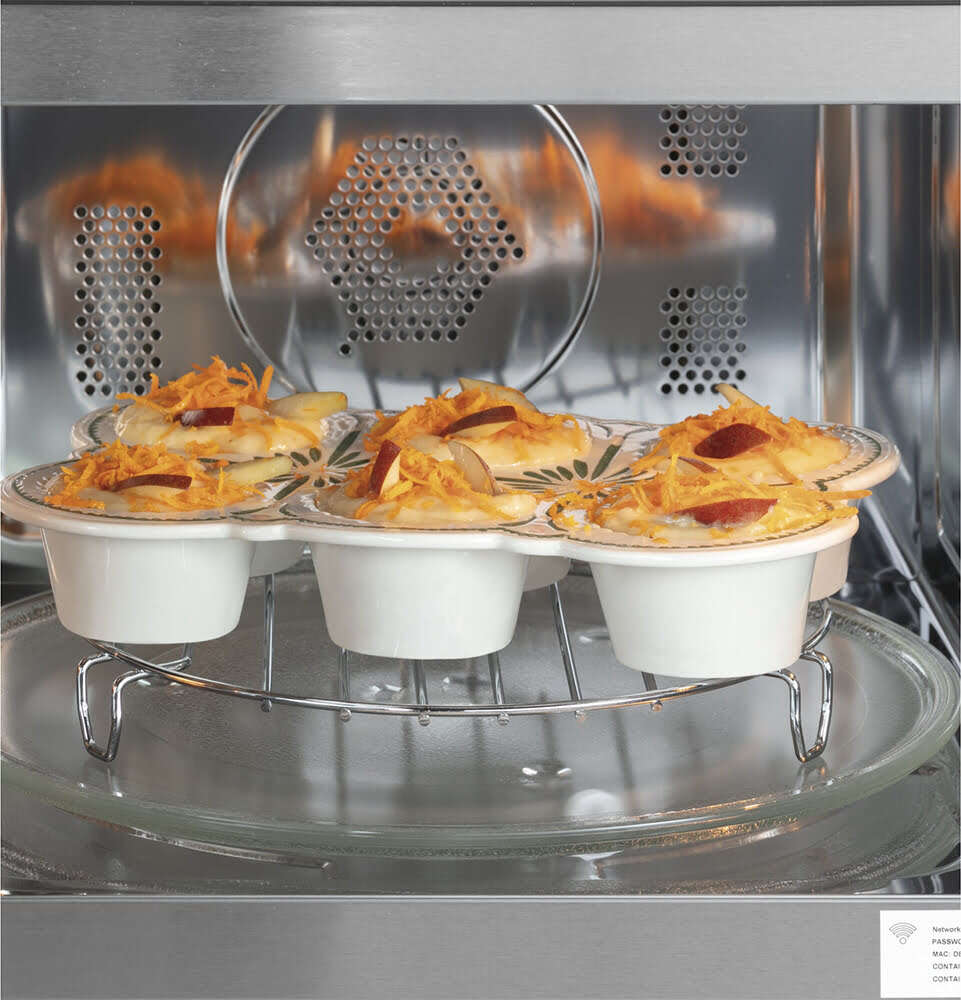 1.5 CuFt Smart 1000W Countertop Convection Microwave in Matte Black - Image 5
