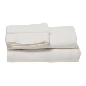 100% Pima Cotton King Sheet Set in White | Luxuriously Silky and Lasting Comfort