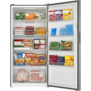 17 CuFt MaxxSpace Garage-Ready Upright Freezer in Stainless Steel