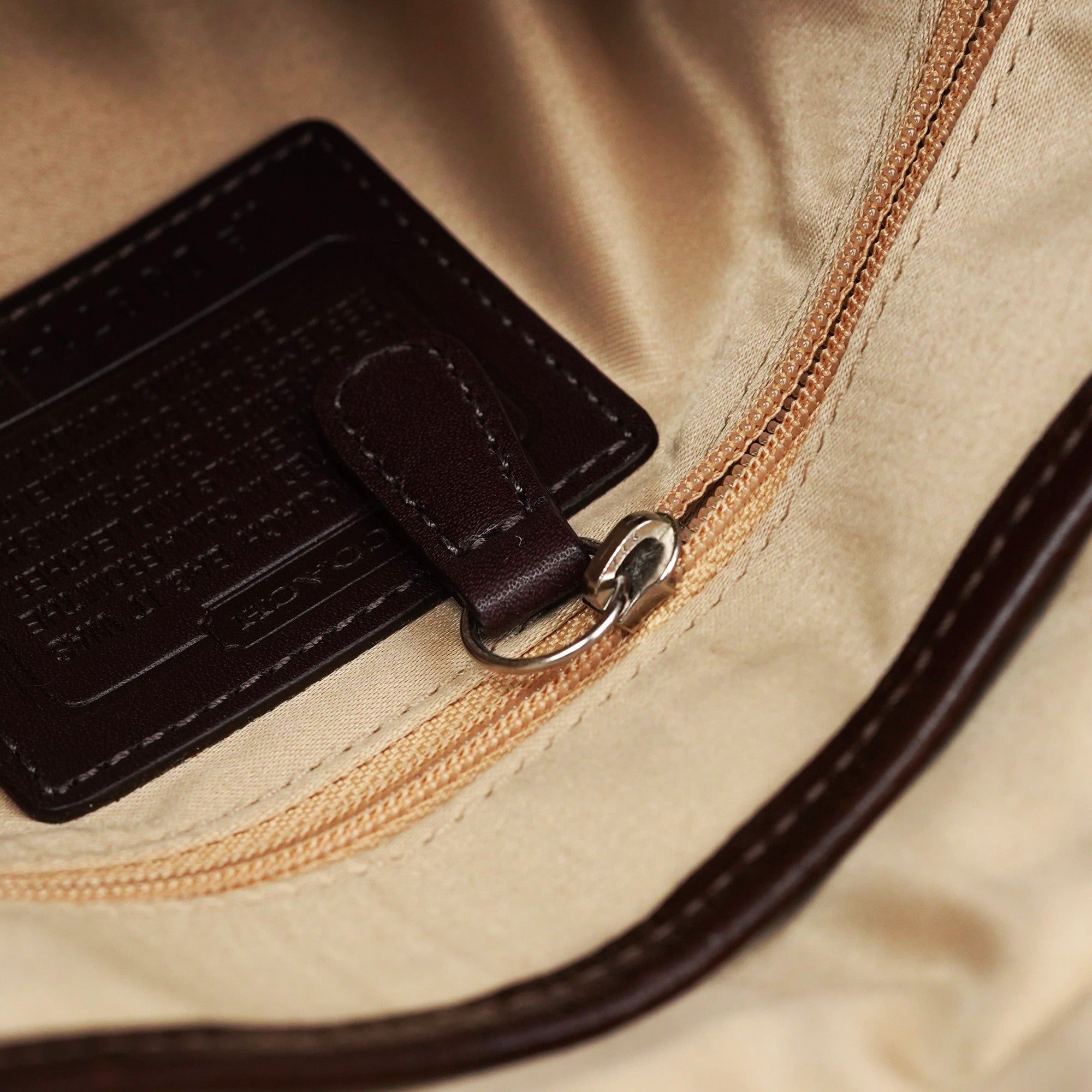 11860 Beige Brown Signature C Soho Shoulder Bag - Image 16