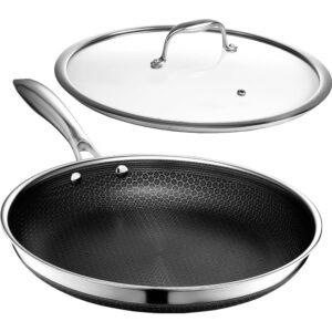 12" Hybrid Nonstick Frying Pan with Lid
