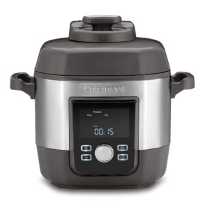 12-in-1 Multicooker, 6 Quart - Stainless Steel and Black