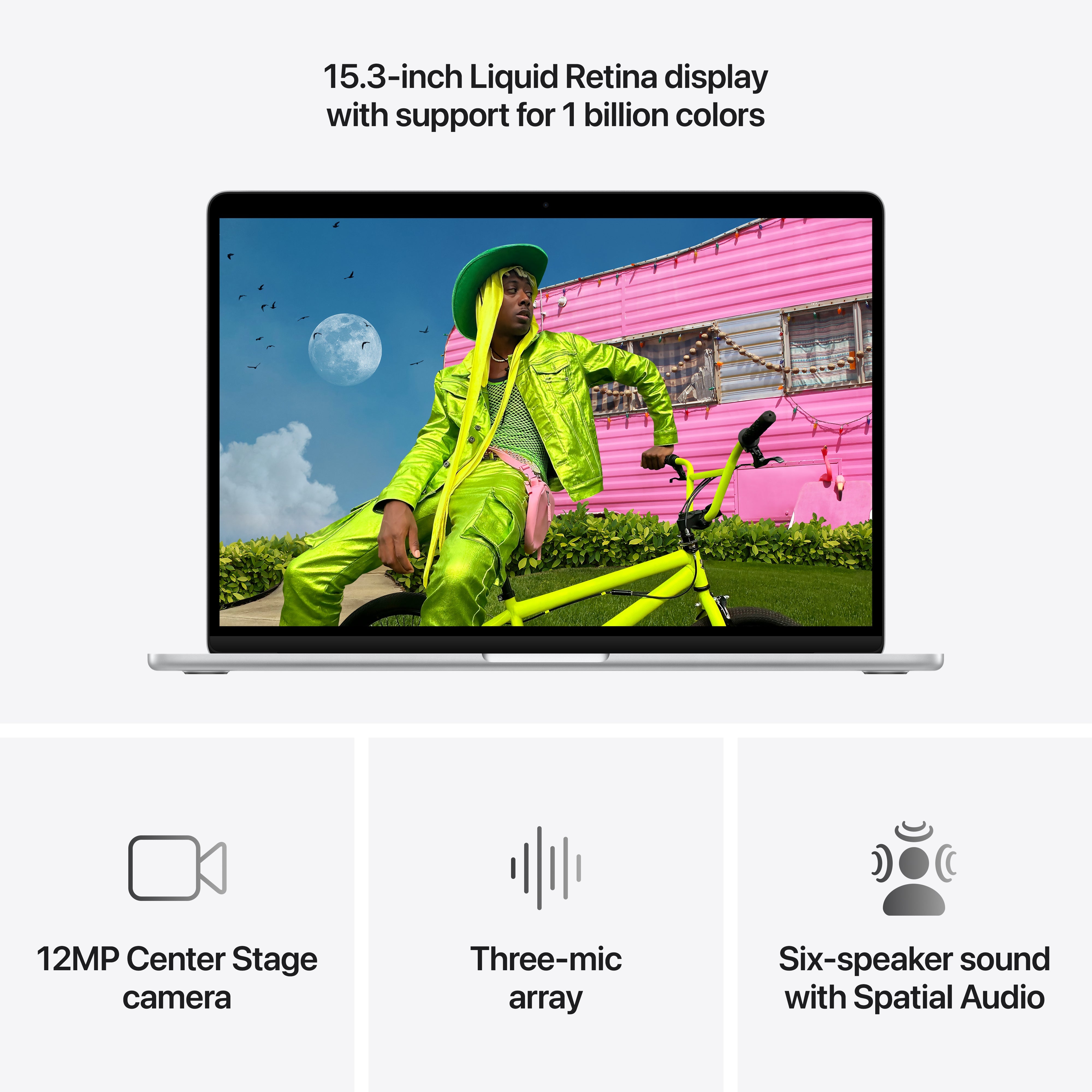 15-inch MacBook Air - M5 10-core CPU 10-core GPU - 32GB Memory - 512GB Storage - Silver - Image 5