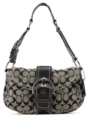10604 Grey Signature C Soho Shoulder Bag