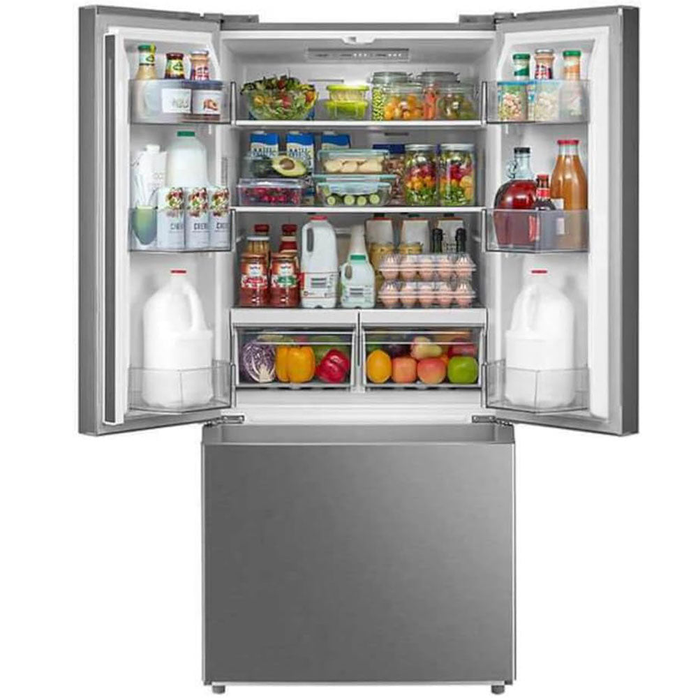 18.4 CuFt French Door Bottom Freezer Refrigerator in Stainless Steel - Image 3