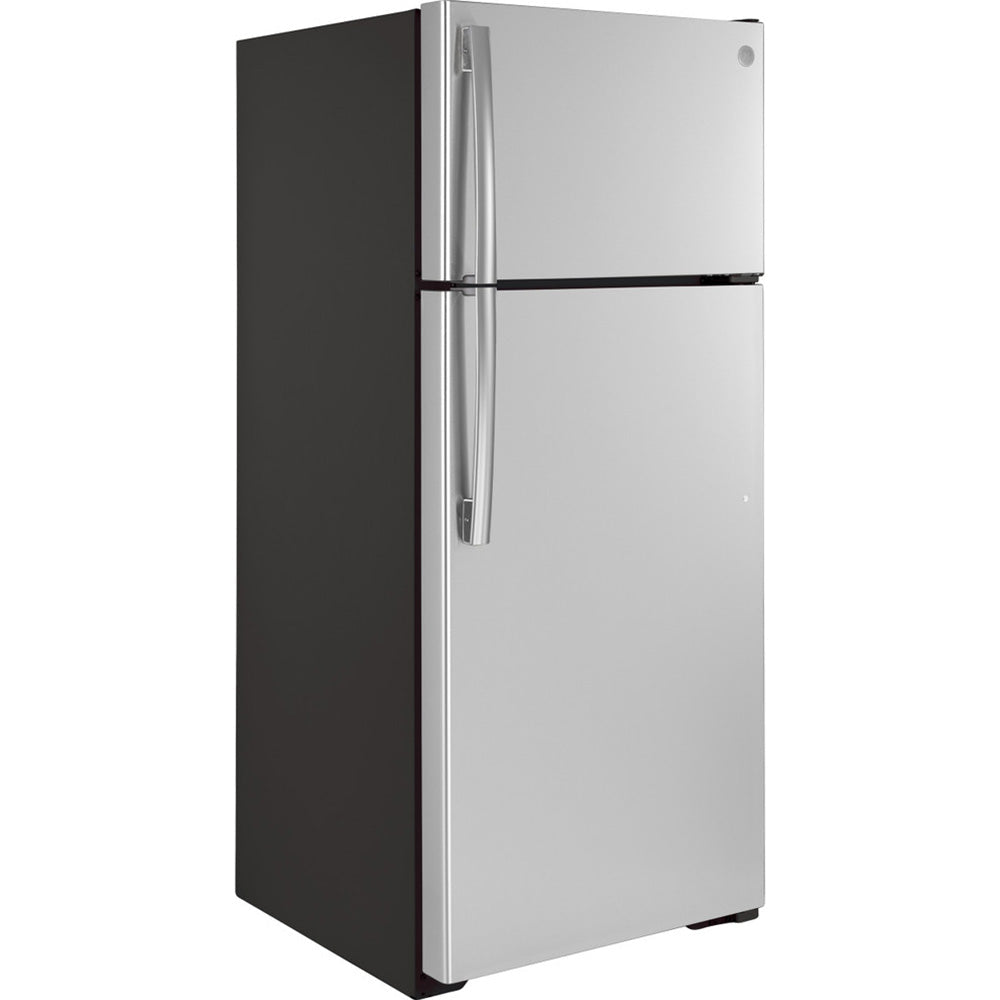 13.49 CuFt Top-Mount Refrigerator in Stainless Steel with High-Gloss Handles - Image 3
