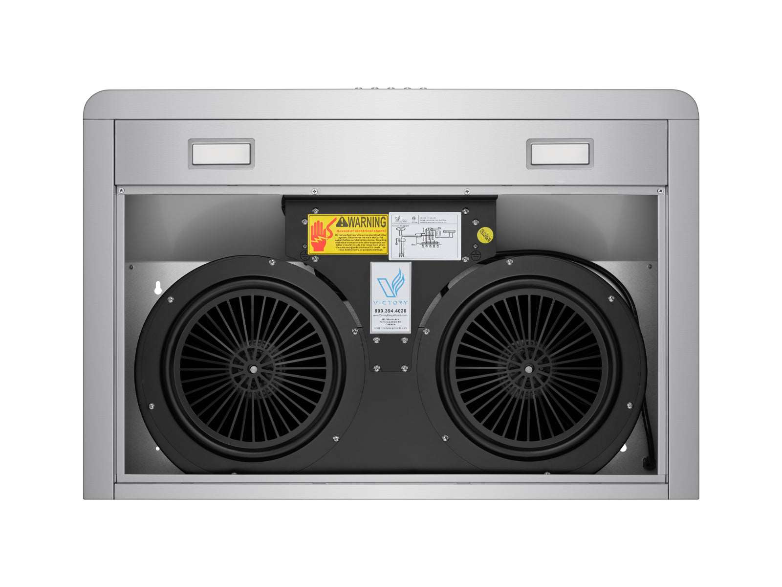 30" 600 CFM Under Cabinet Range Hood with Push Button Controls - VICTORY Luna - Image 4