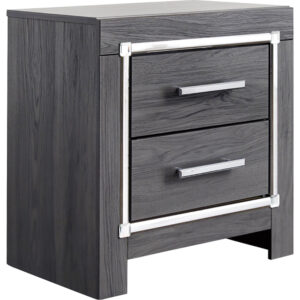 24" Lodanna 2-Drawer Charging Nightstand