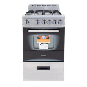 2.2 CuFt Freestanding Gas Range in Stainless Steel