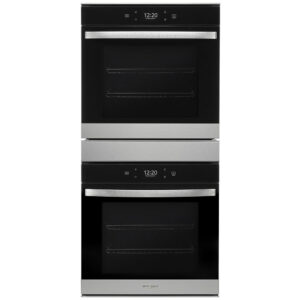24" Smart Self-Cleaning Electric True Convection Double Wall Oven In Stainless Steel with Convection