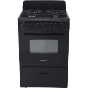 2.6 CuFt Compact Gas Range in Black