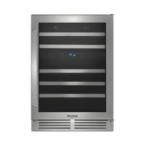 24" Undercounter 46 Bottle Wine Cooler in Stainless Steel