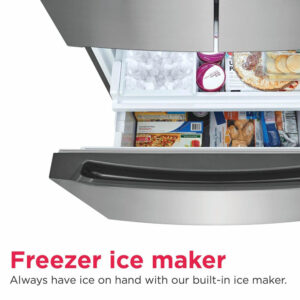 20 CuFt Counter-Depth French Door Refrigerator in Stainless Steel