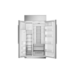 20.4 CuFt Smart Built-In Side-by-Side Refrigerator in Stainless Steel