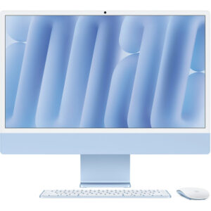 24'' iMac Desktop Computer with M4 Chip - Blue (Late 2024)